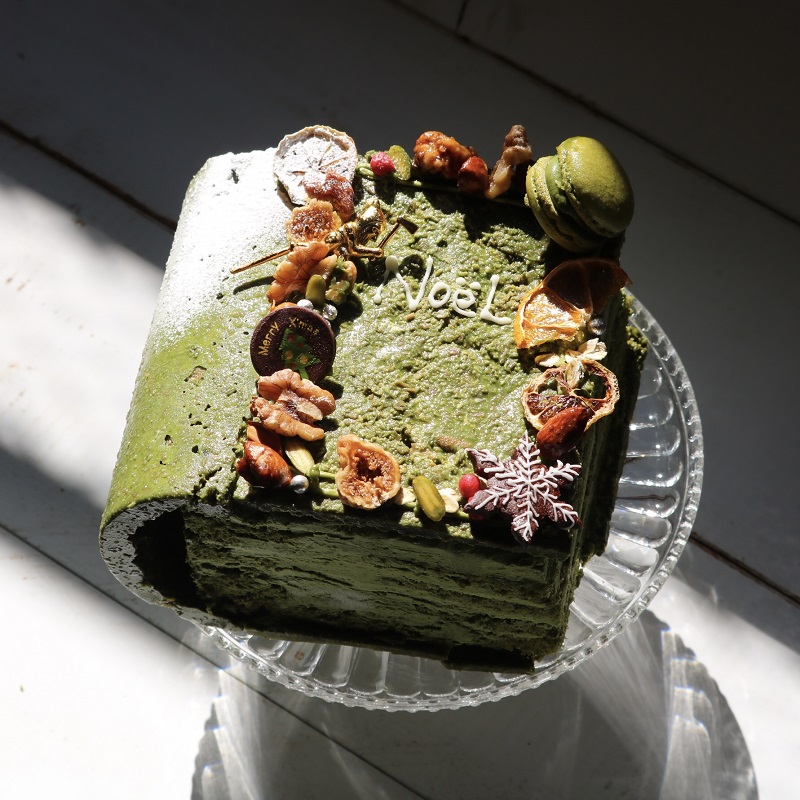抹茶のケーキ